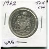 Image 1 : 1962 CNDN 50 CENT PC *SILVER*