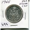 Image 1 : 1965 CNDN 50 CENT PC *SILVER*