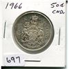 Image 1 : 1966 CNDN 50 CENT PC *SILVER*