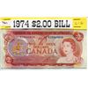 Image 1 : 1974 CNDN $2 BANKNOTE, *LAWSON/BOUEY*