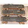 Image 2 : TRAINS PASSENGER CARS ANTIQUE FILMING MINIATURES LOT OF 3