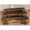 Image 3 : TRAINS PASSENGER CARS ANTIQUE FILMING MINIATURES LOT OF 3