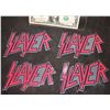 Image 1 : ZZ-CLEARANCE SLAYER LOT OF 4 VINTAGE VINYL STICKERS