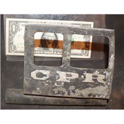 ZZ-CLEARANCE TRAIN LOCOMOTIVE CPR ANTIQUE FILMING MINIATURE