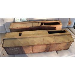 ZZ-CLEARANCE TRAINS ANTIQUE FILMING MINIATURES PAIR WOOD
