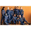 Image 2 : STAR TREK DISCOVERY GOLD CAPTAIN UNIFORM FABRIC WITH GLYPHS
