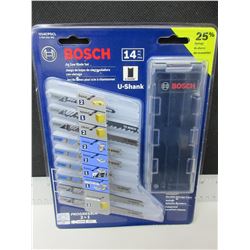 New Bosch 14 piece Jig Saw Blade set with case