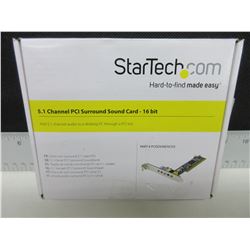 New 5.1 channel PCI suround sound card - 16 bit