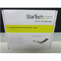 New 5.1 channel PCI suround sound card - 16 bit