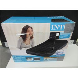 Intex Twin AIRBED pillow rest classic with built in Electric Air Pump
