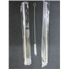 Image 2 : New set of 8 Stanless Steel Straws with cleaning rods / 8 straws 4 cleaners