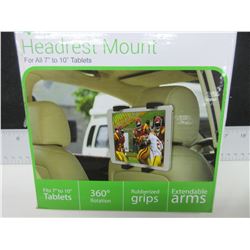 Headrest Mount for all 7 - 10" Tablets / 360 deg rotation