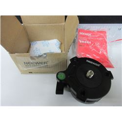 New Neewer Tripod leveling base with offset bubble / Cannon/Nikon & other