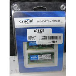 Crucial Memory Kit 8gb 2x4 Kit DDR3L  1600  SODIMM