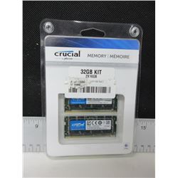 Crucial 32gb Memory Kit 2 x 16gb DDR4  2400 SODIMM
