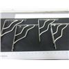 Image 1 : 4 Shelf Brackets 7 x 8" Nickel