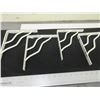 Image 1 : 4 Shelf Brackets 7 x 8" White