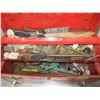 Image 3 : Red Metal Toolbox full of Assorted tools & Misc.