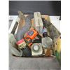 Image 1 : Flat of Misc. tape measures / hack saw / caulking gun etc.