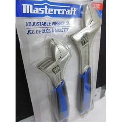 New Mastercraft Adjustable Wrench set of 3