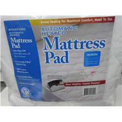 New QUEEN Automatic Heated Mattress Pad / 2 digital controllers/auto shut off