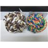 Image 1 : 2 Braided Rope Balls for your pet