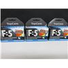 Image 1 : 3 New packs of 4 Force F:5 Razor Blades Cartridges with lube strip