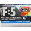 Image 2 : 3 New packs of 4 Force F:5 Razor Blades Cartridges with lube strip