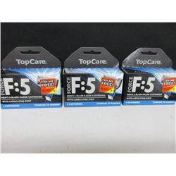 3 New packs of 4 Force F:5 Razor Blades Cartridges with lube strip