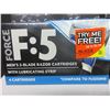 Image 2 : 3 New packs of 4 Force F:5 Razor Blades Cartridges with lube strip