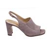 Image 2 : Chanel Lavender Suede CC Open Toe Block Heel Pumps 35