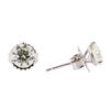 Image 2 : 1.43 ctw Diamond Earrings - 14KT White Gold