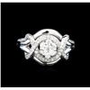 Image 2 : 0.56 ctw Diamond Ring - 14KT White Gold