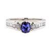 Image 2 : 1.69 ctw Sapphire And Diamond Ring - Platinum