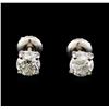 Image 1 : 1.03 ctw Diamond Stud Earrings - 14KT White Gold