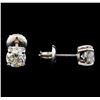 Image 2 : 1.03 ctw Diamond Stud Earrings - 14KT White Gold