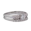 Image 1 : 0.5 ctw Diamond Ring - 14KT White Gold