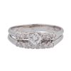 Image 2 : 0.5 ctw Diamond Ring - 14KT White Gold