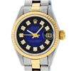 Image 1 : Rolex Ladies 2 Tone 14K Blue Vignette Diamond Datejust Wristwatch