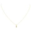 Image 2 : 0.2 ctw Diamond Pendant With Chain - 14KT Yellow Gold