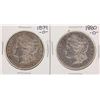Image 1 : Lot of 1879-O & 1880-O $1 Morgan Silver Dollar Coins