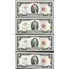 Image 1 : Lot of (4) 1963A $2 Legal Tender Notes