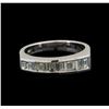 Image 2 : 18KT White Gold 0.69 ctw Diamond Ring