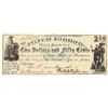 Image 1 : 1862 $2.50 Jackson, MS Obsolete Bank Note