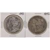 Image 1 : Lot of 1891-1892 $1 Morgan Silver Dollar Coins
