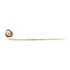 Image 2 : Multi-color Crystal Stick Pin - Yellow Gold Plated