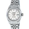 Image 2 : Rolex Ladies Stainless Steel Silver Index 26MM Quickset Datejust Wristwatch