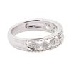 Image 2 : 0.22 ctw Diamond Ring - 18KT White Gold