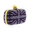 Image 3 : Alexander McQueen Purple Suede Jewel Embroidered Clutch