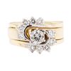 Image 2 : 1.34 ctw Diamond Ring - 14KT Yellow And White Gold